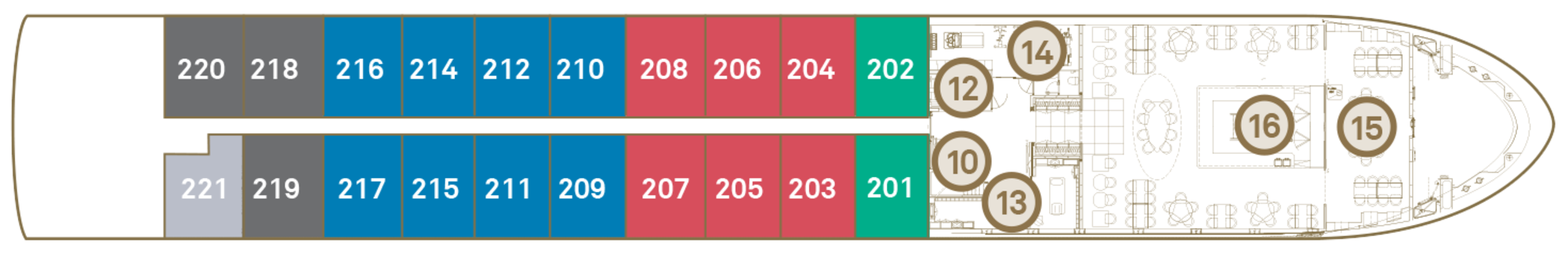 Sapphire Deck plan